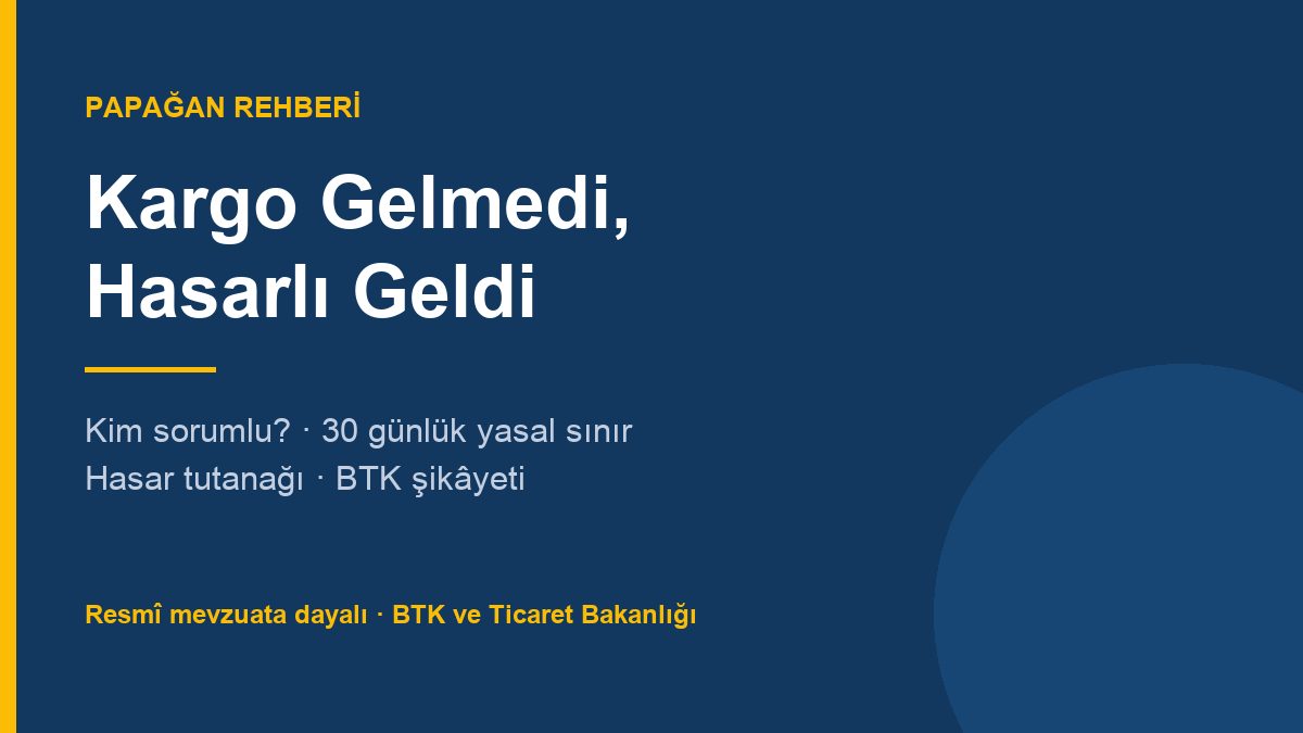 Kargo gelmedi hasarlı geldi rehberi kapak görseli