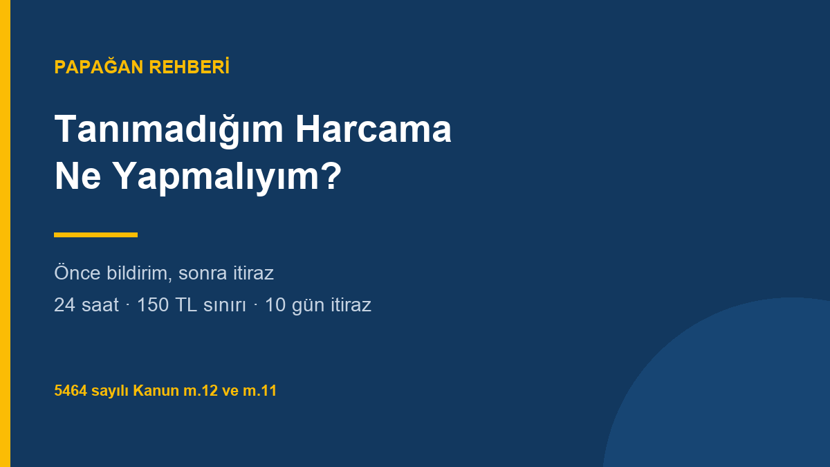 Kart bilgilerinin çalınması ve harcama itirazı rehberi kapak görseli